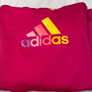 Magenta Adidas Fleece-lined Sweatshirt ClimaWarm